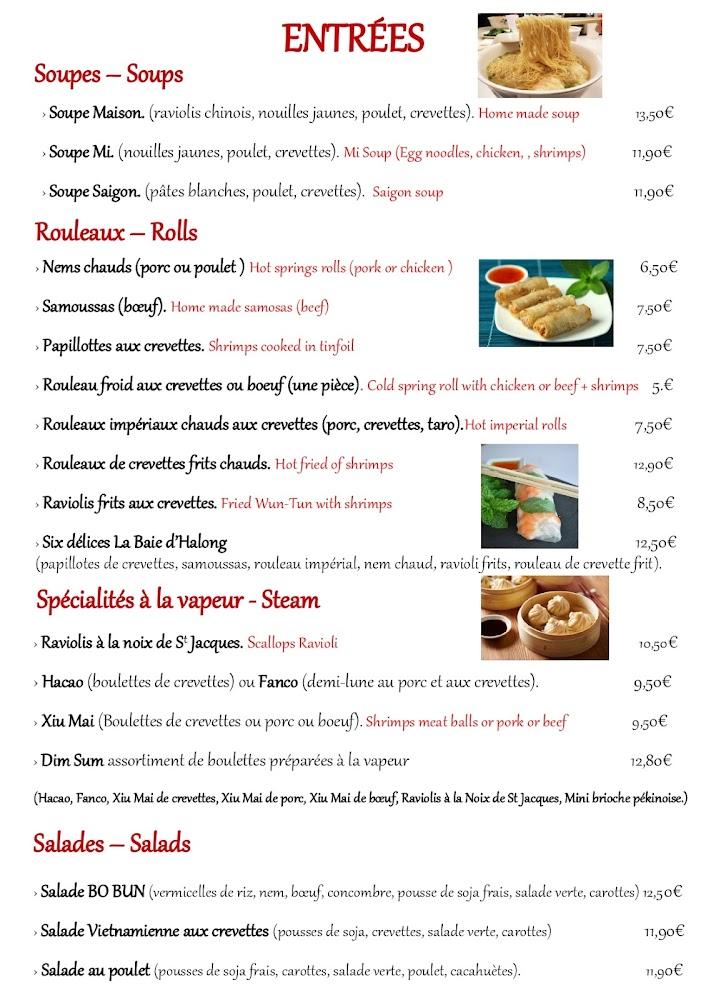 Restaurant Baie d'Halong Moûtiers 73 - Menu Image 2